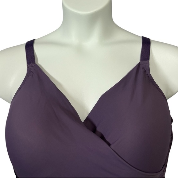 PENNINGTONS, Classic Wireless Lounge Bra (Déesse Collection), 42 D, Purple 🫦 - Picture 2 of 8
